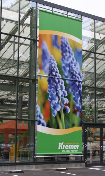 Banner aus PVC und Mesh